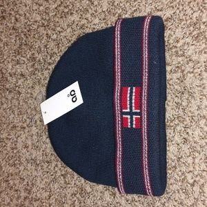 Norwegian Flag Knitted Beanie Warm Winter Sport Soft Unisex Running Blue OS New